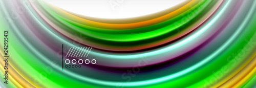 Abstract wave lines liquid fluid rainbow style color stripes background. Artistic illustration for presentation  app wallpaper  banner or poster