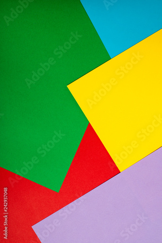 Colorful folded paper material design. Colour spectrum.