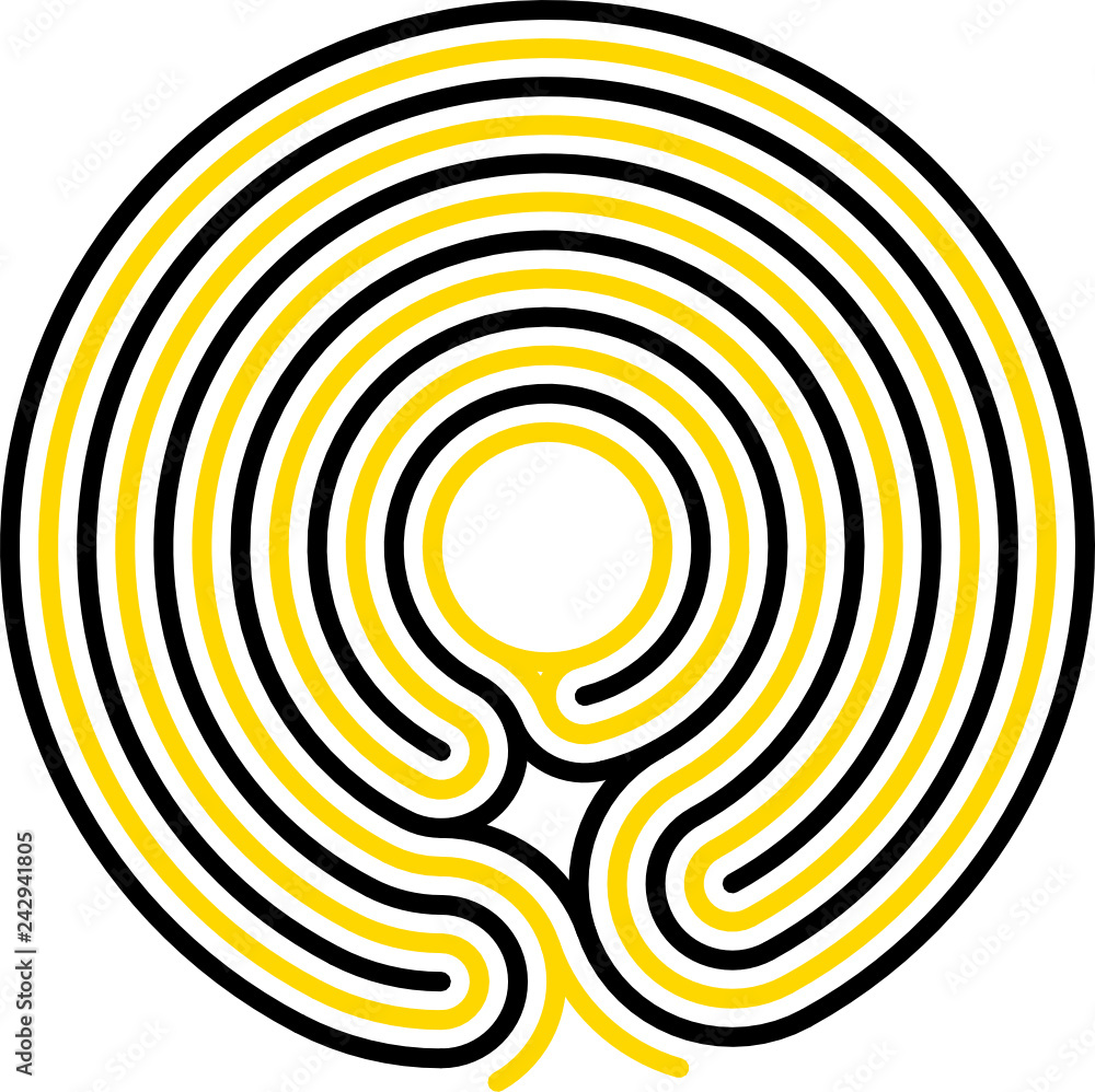 maze, classical, round, 5 circuits, variant 4 maze, classical, round, 5 circuits, variant 4