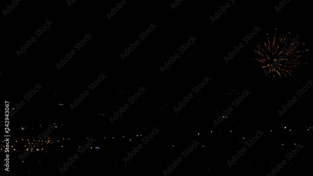 Fireworks flashing in the night holiday sky Fireworks flashing in the night holiday sky