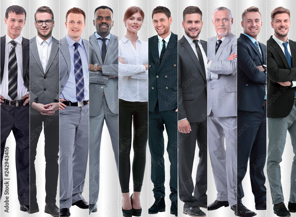in full growth. modern successful business people. in full growth. modern successful business people.