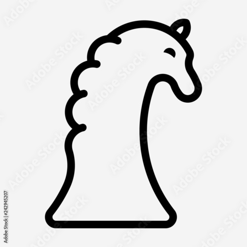 Outline intellectual game pixel perfect vector icon