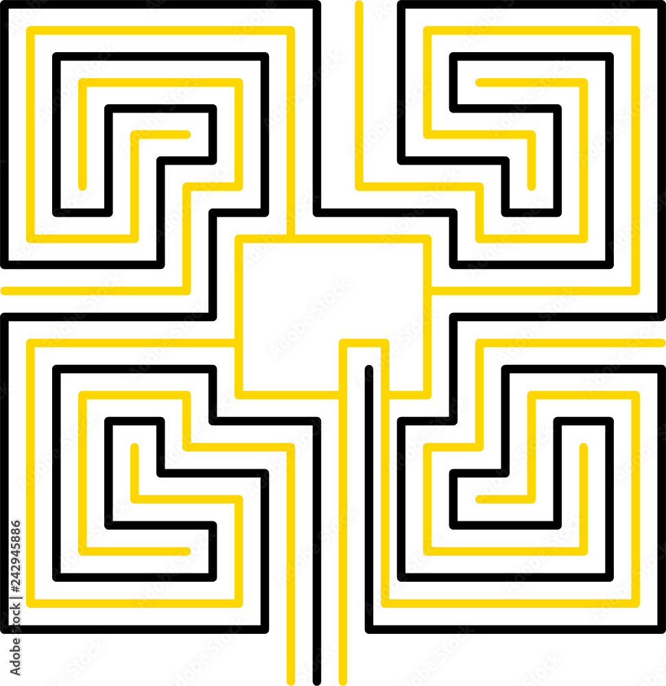 roman maze, square, variant 2 roman maze, square, variant 2