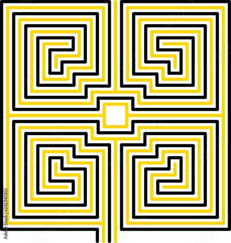 roman maze, square, variant 10