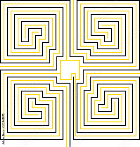 roman maze, square, variant 5