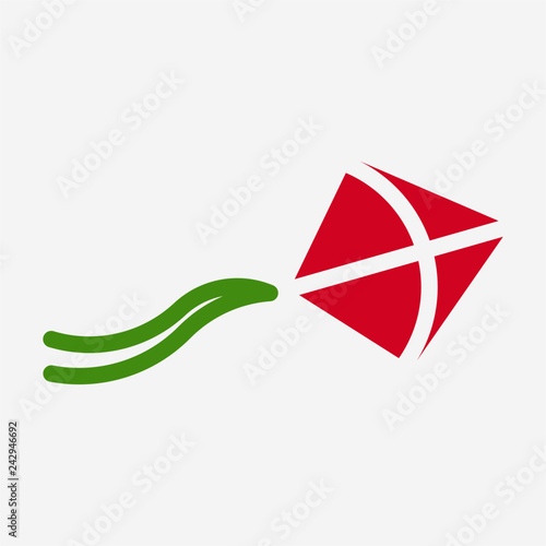 Flat kite pixel perfect vector icon