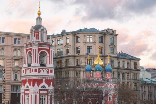 Church of St George in Moscow city center photo