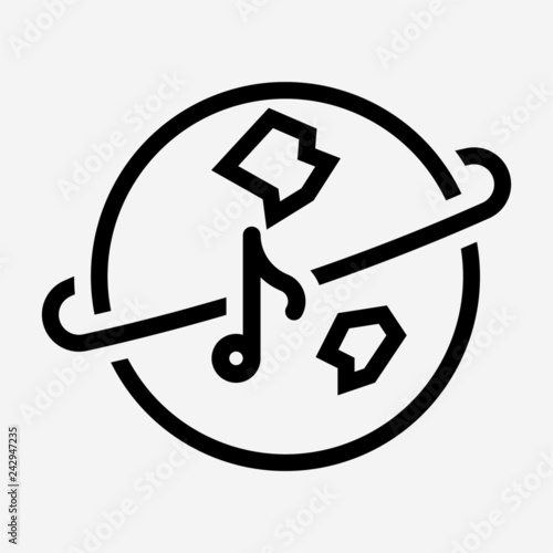 Outline International pixel perfect vector icon