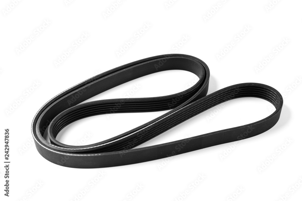 Timing belt isolated on white background. Timing belt isolated on white background.