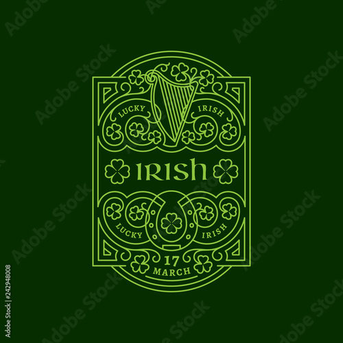 Irish label photo