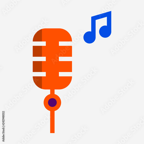 Flat Rhythm and blues pixel perfect vector icon