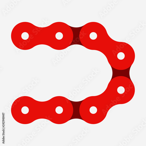 Flat chain pixel perfect vector icon