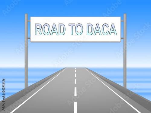 Daca Kids Dreamer Legislation For Us Immigration - 3d Illustration