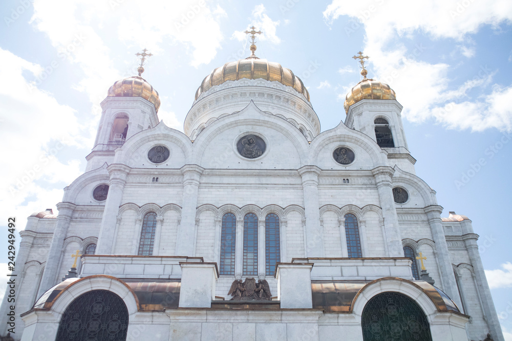Russia, Moscow, June 1, 2018 - Cathedral of Christ the Saviour in Moscow, Russia, the largest orthodox church ever built