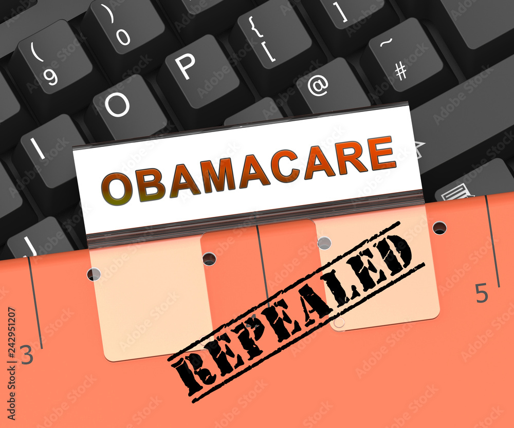 Obraz premium Obamacare Repeal Or Replace American Health Care Reform - 3d Illustration