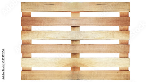 wood pallet pattern on white background in top view photo