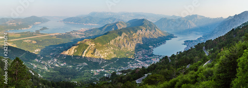Bay of Kotor summer morning view, Montenegro