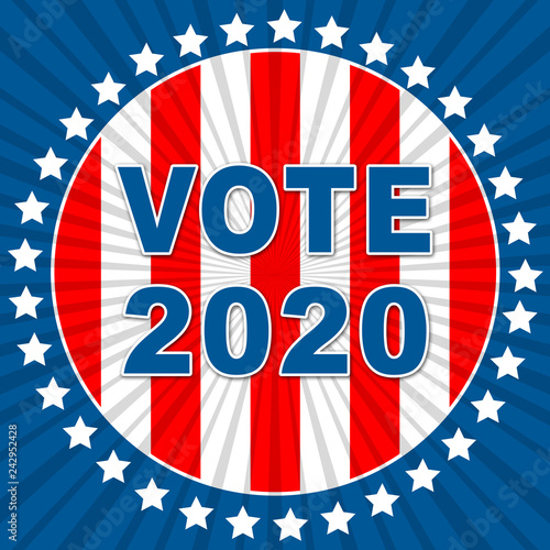 2020 Elections Usa Presidential Vote For Candidates - 2d Illustration