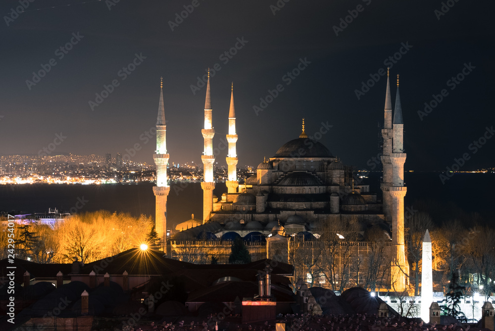 Fototapeta premium Sultanahmet w nocy
