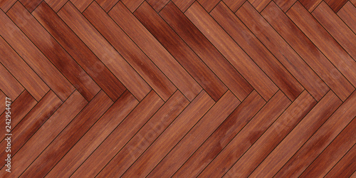 Seamless wood parquet texture horizontal herringbone copper color