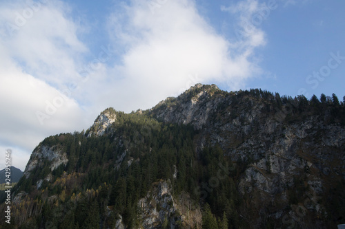 Top view of Austrian mountains