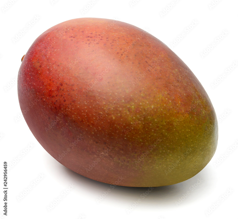 Mango on white isolated background. Close-up. Mango on white isolated background. Close-up.