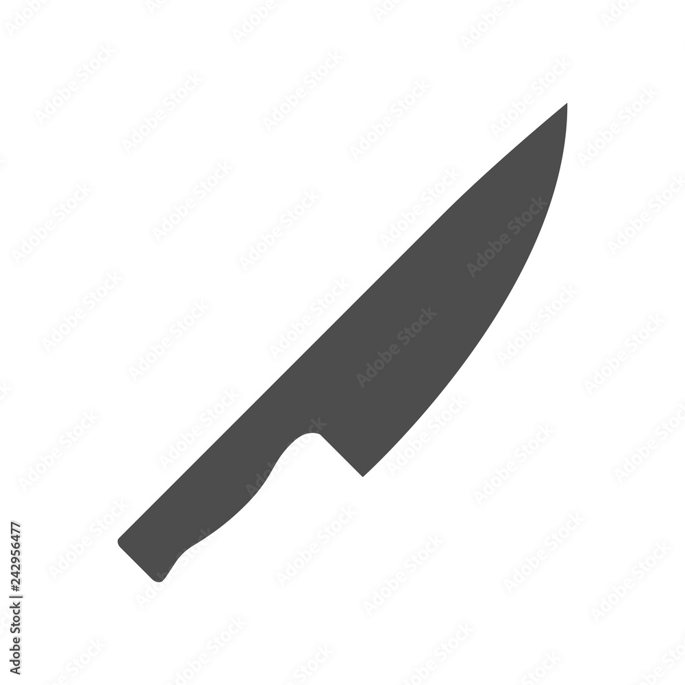 Knife silhouette. Vector. Stock Vector