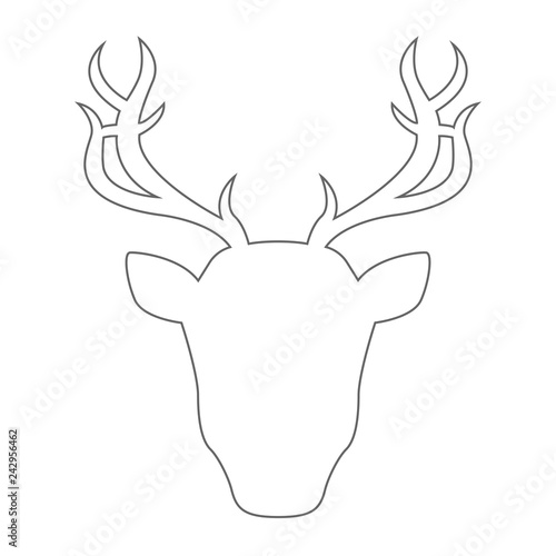 Buck Silhouette Outline
