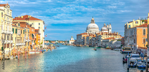 Italy beauty, cathedral Santa Maria della Salute on Grand canal in Venice , Venezia © radko68