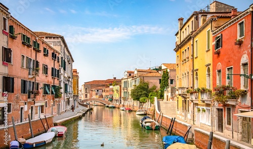 Italy beauty, one of typical canal street in Venice, Venezia © radko68