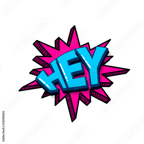 Pop art comic text