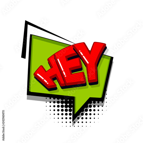 Pop art comic text