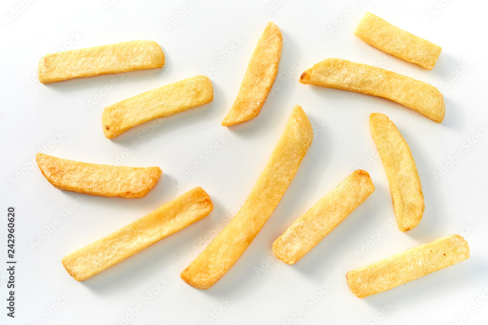 Individual big steak pommes or french fries chips Individual big steak pommes or french fries chips