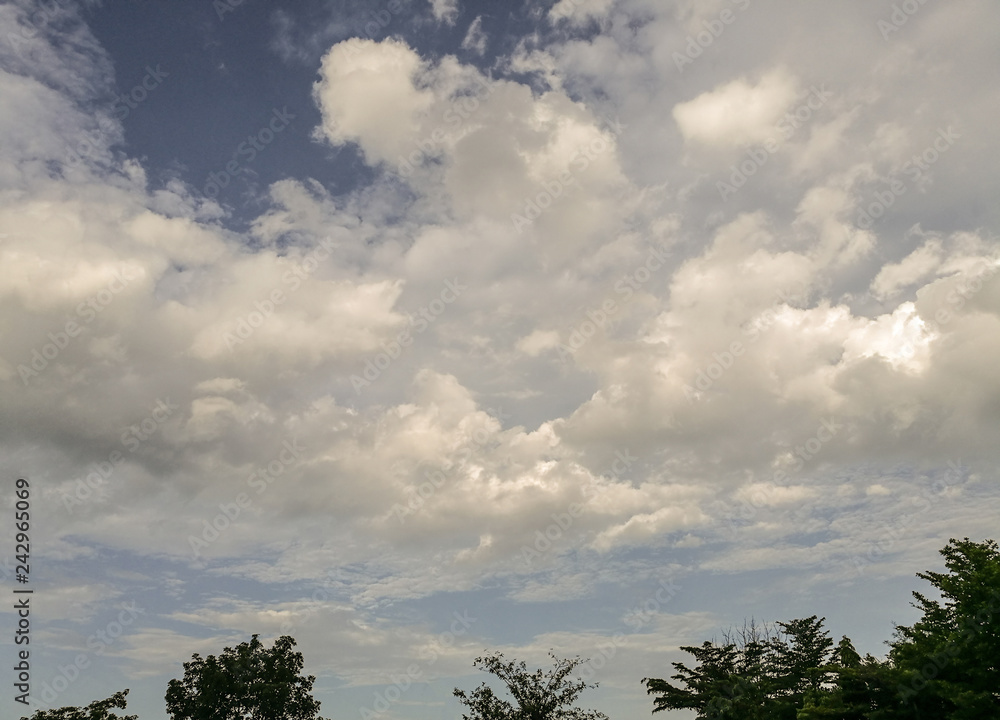 The sky is partly cloudy natural beauty from Ratchaburi Province Thailand The sky is partly cloudy natural beauty from Ratchaburi Province Thailand