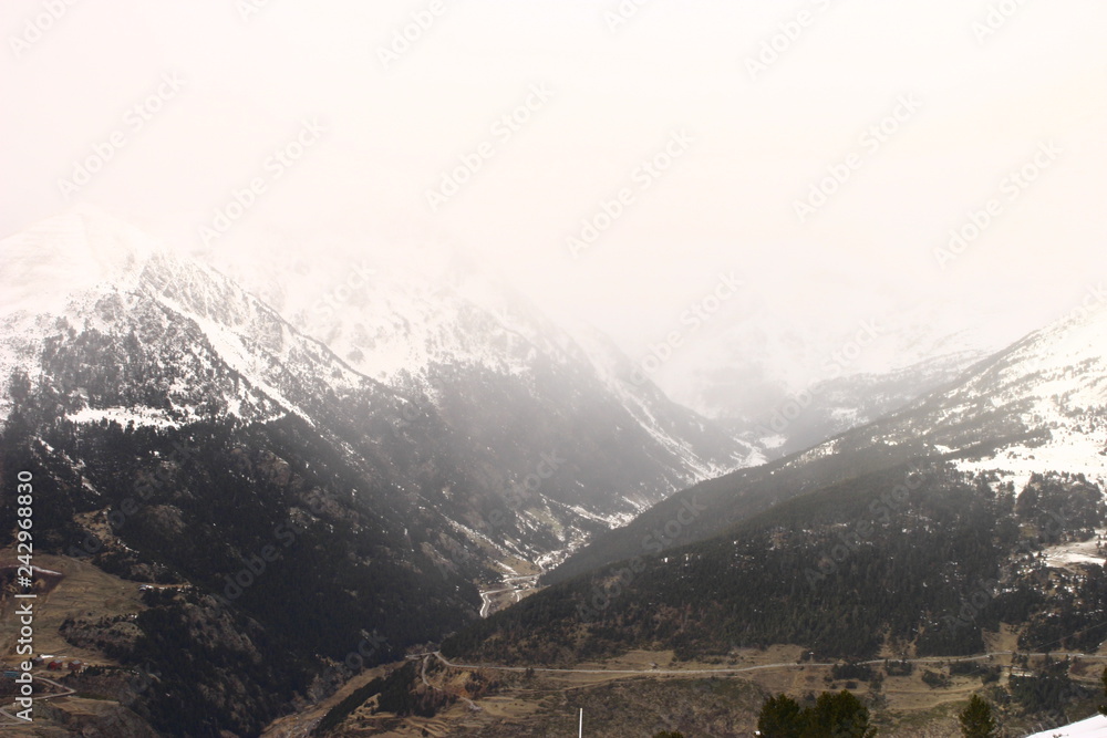 Andorra. The Pyrenees country between France and Spain. Andorra. The Pyrenees country between France and Spain.