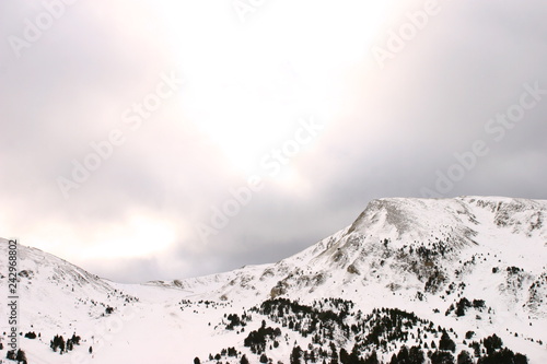 Andorra. The Pyrenees country between France and Spain.