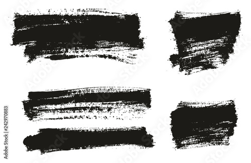 Paint Brush Thin Background High Detail Abstract Vector Background Set 135