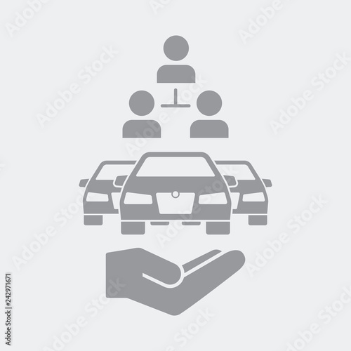 Sharing car service concept