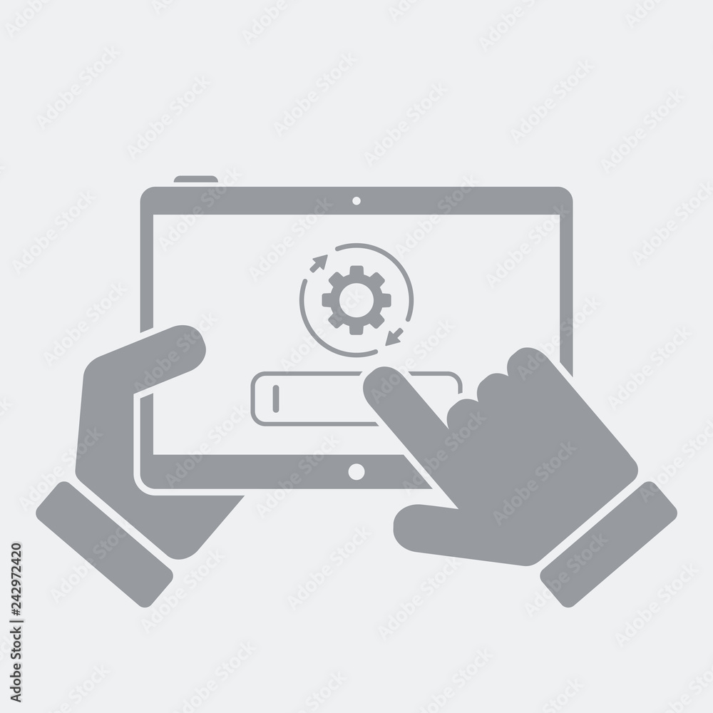 Searche engine process on tablet Searche engine process on tablet