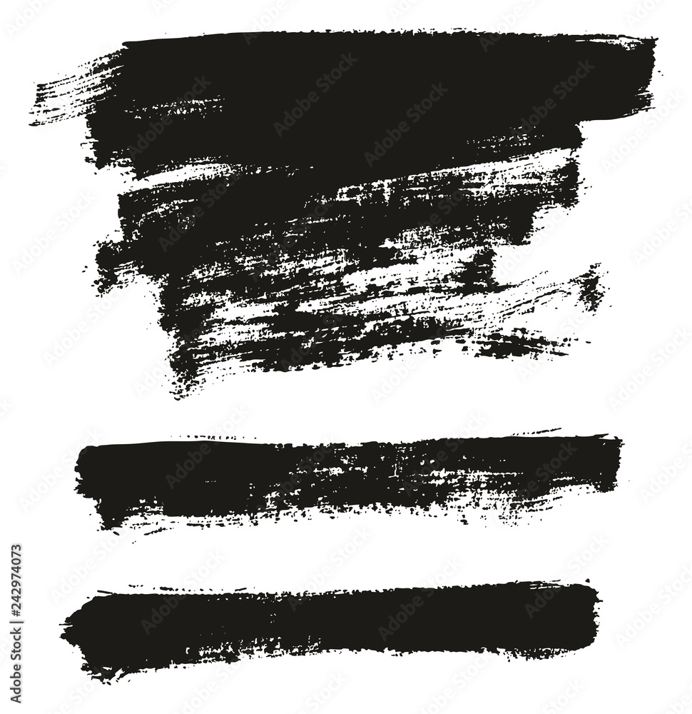 Paint Brush Thin Background High Detail Abstract Vector Background Set 75