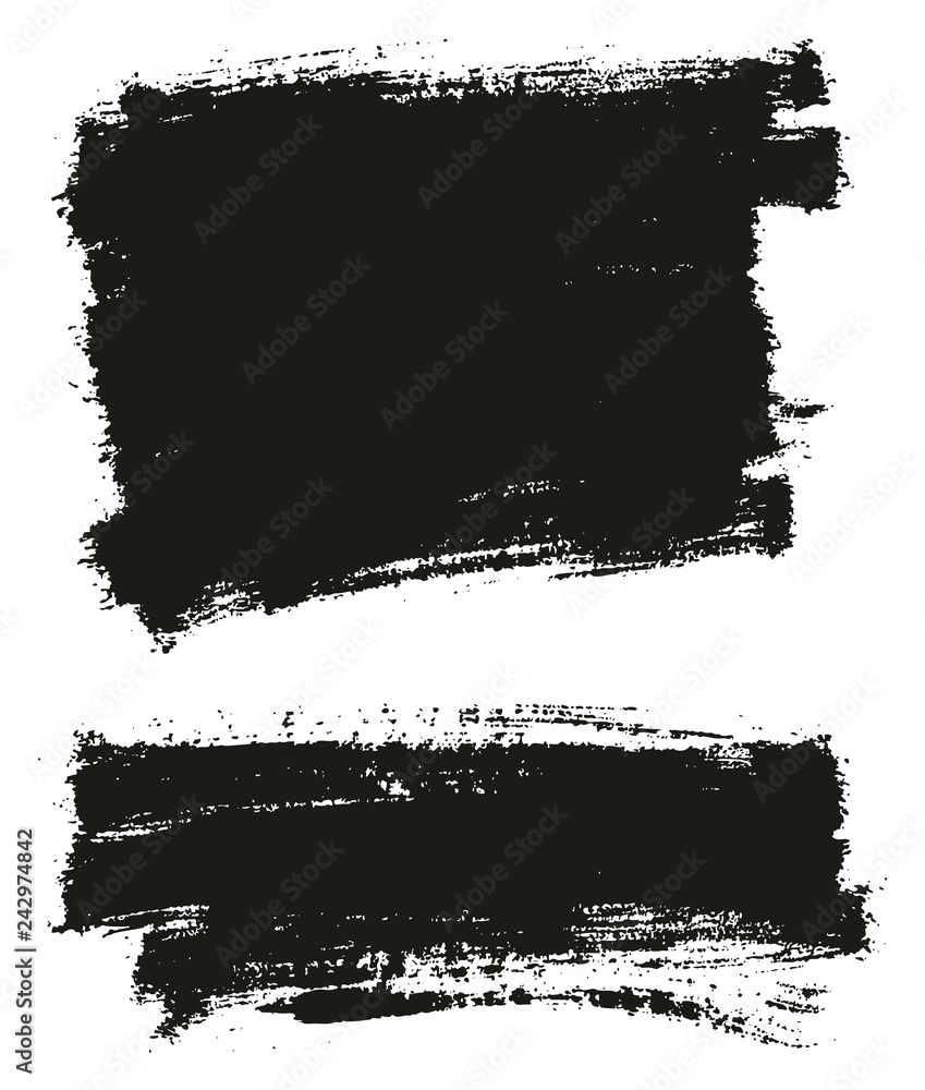 Paint Brush Thin Background High Detail Abstract Vector Background Set 51