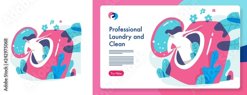 Laundry business template.