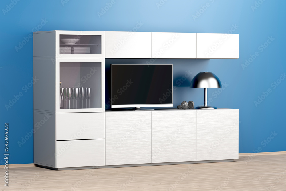 Fototapeta premium Lcd tv and big tv cabinet