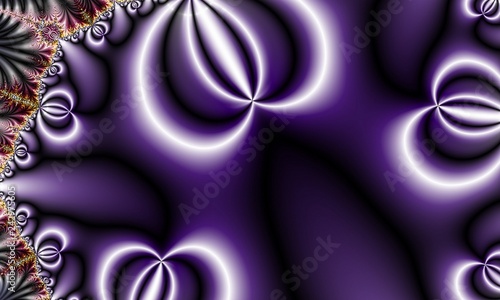 Purple violet silver shining lights fractal design illustration