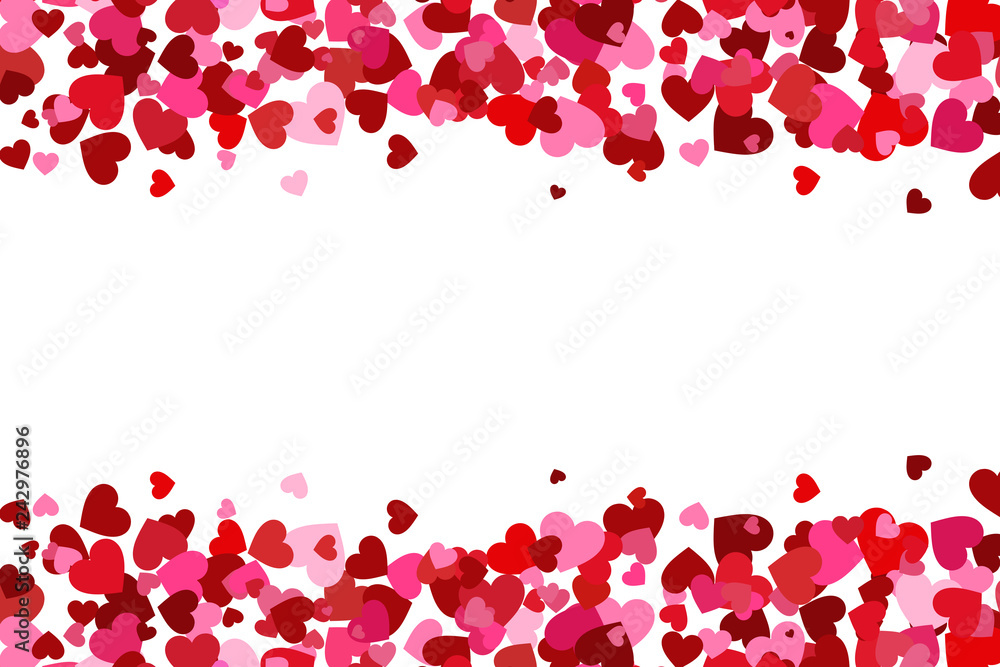 Flying heart confetti, valentines day background, romantic love simple texture. Valentine's Day card Flying heart confetti, valentines day background, romantic love simple texture. Valentine's Day card