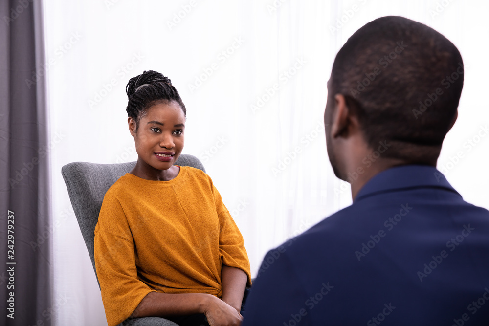 Woman Visiting Psychologist To Treat Depression Woman Visiting Psychologist To Treat Depression