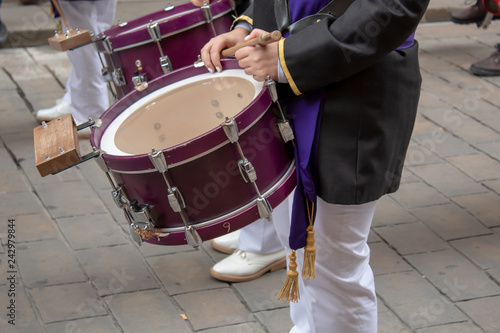 Photography Drummers at Parade closeup of Drum