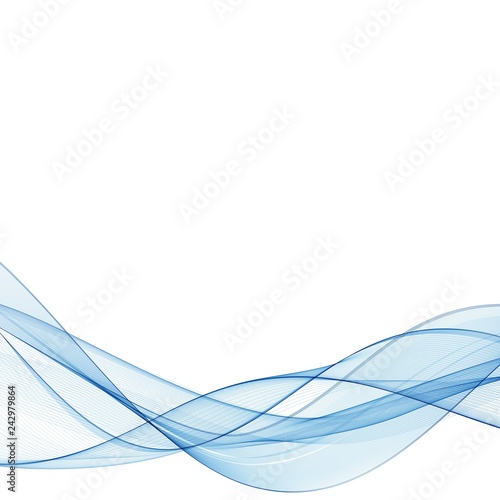 Sea blue wave. Abstract vector wave. eps 10