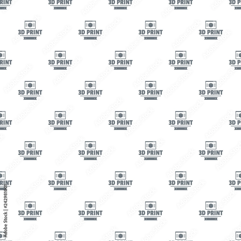 Obraz premium Material 3d printing pattern vector seamless repeat for any web design