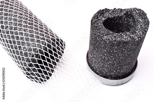 Obraz na płótnie Carbon water filter cartridge isolated on white w salonie